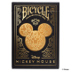 Bicycle Disney Mickey Mouse Black and Gold Playing Cards 