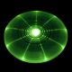 Flashflight LED Green Frisbee