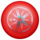 UltiPro Penta Star Red Frisbee